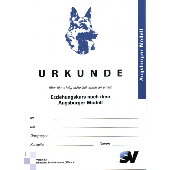 Urkunde "Erziehungskurs"