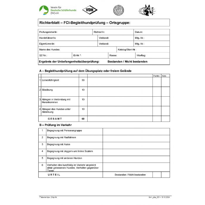 Richterblock "B-Prüfung"
